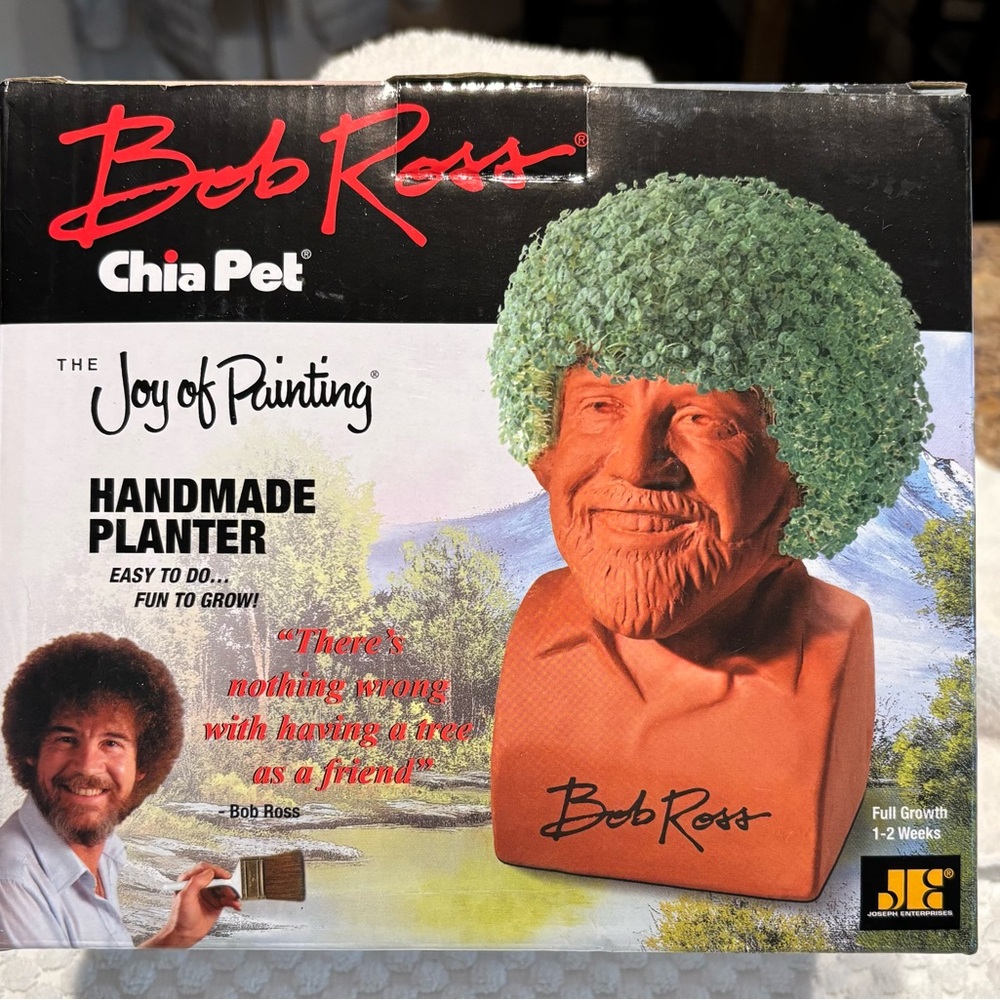 Chia pet, Bob Ross The Joy of Painting
Chia Pet
New in Box